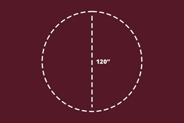120 inch round colored linen table cloth